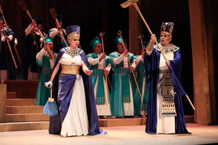 Emilia Rukavina (Amneris) i Ivica Čikeš (Ramfis)